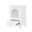 Meuble-lavabo de 20 po avec lavabo, armoire de salle de bain avec porte en verre à fermeture douce, tiroir-445988387