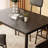 Clorinda 4-Person 5-Piece Rectangular Dining Set with Upholstered Chairs and Metal Frame-1827996986