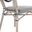 Chiles Stacking All-Weather Commercial Paris Chairs with Arms and Metal Frames-1286210823