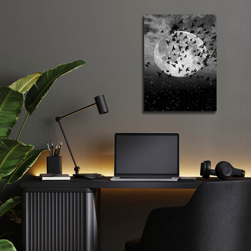 «Beyond The Horizon» par Elo Marc, art mural en verre acrylique, H 16 po x l 12 po x P 0,13 po