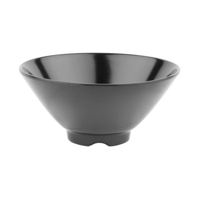 GET 0180-BK Melamine Rice / Cone Bowl, 8 Ounce, Black (Set of 12)