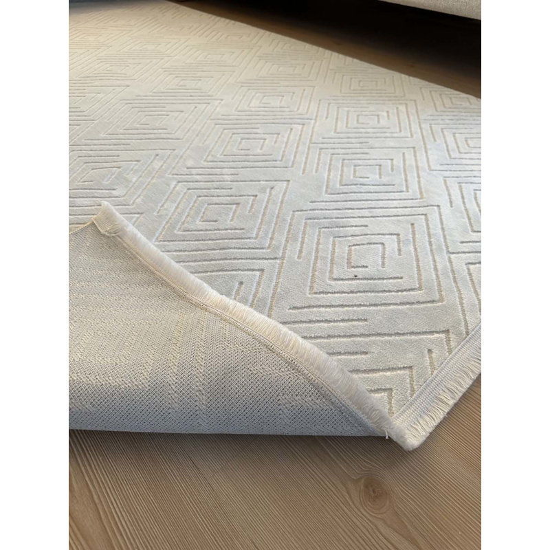 Tapis en coton Tilina avec envers antidérapant, Rectangle 2 pi 7 po x 13 pi 1 po