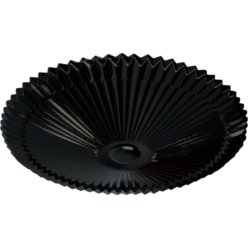 Médaillon de plafond 24 po x P 3 po Shakuras (convient aux auvents de 5 po ou moins), Perle noire