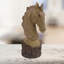 Raphael HORSE HEAD 36cm Carved Wood Effect