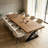Modern Farmhouse Solid Wood Rectangular Dining Table-317951543