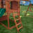 Backyard Discovery Atlantis Cedar Wood Swing Set with Wave Slide, Clubhouse, Rock Wall, and Sandbox Area