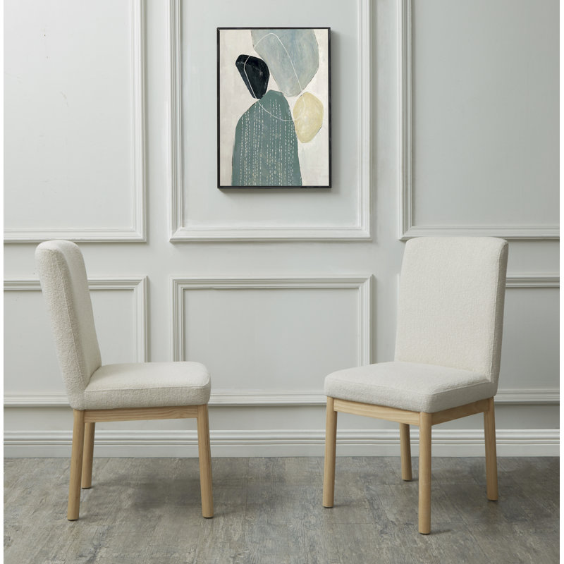 Connie Dining Chair, Cream Boucle