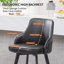 Tabouret de bar pivotant rembourré à dossier haut (ensemble de 4)-1062960132-1062960131-1062417566