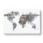 Rusted World Map In Abstract - Wrapped Canvas-55338652