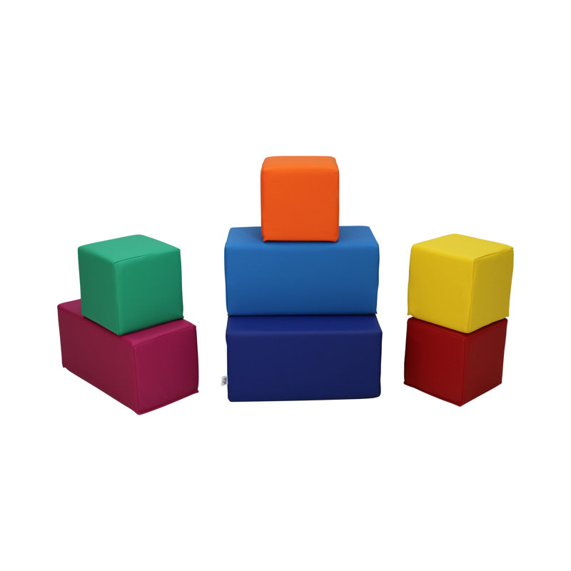 Softscape Block Set 7-Piece, Red/Yellow/Navy