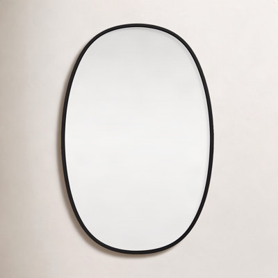 Sabine Metal Curved Oval Wall Mirror