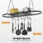 Sabanc Metal Oval Hanging Pot Rack