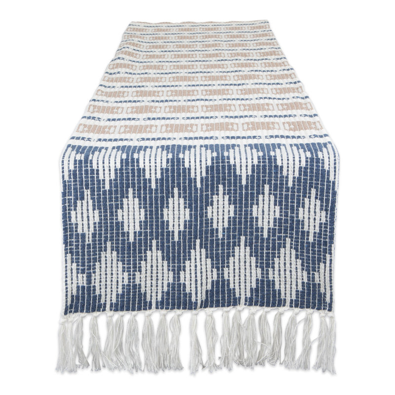 Linney Colby Southwest Table Runner, French Blue