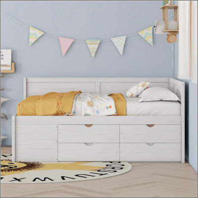 Daybed With Drawers And Shelves