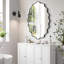 Miroir mural ovale à vagues-424083132-424083133