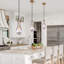 Luminaire suspendu Raindrop, luminaire suspendu en verre laiton, luminaire suspendu moderne Teardrops pour vestibule, hall d'entrée, escalier, îlot de cuisine, salle à manger, salon, couloir