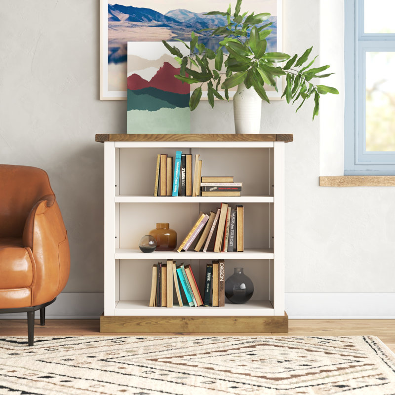 Ancram 90cm H x 90cm W Standard Bookcase, Natural