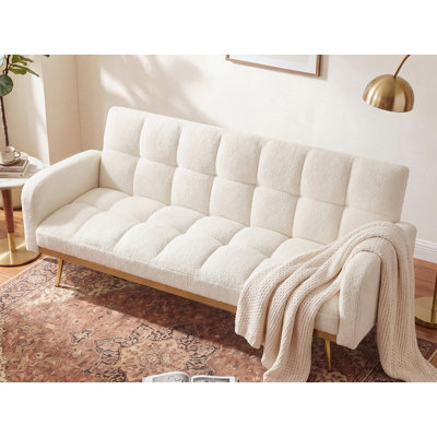 69" Teddysquare Arm Convertible Sofa