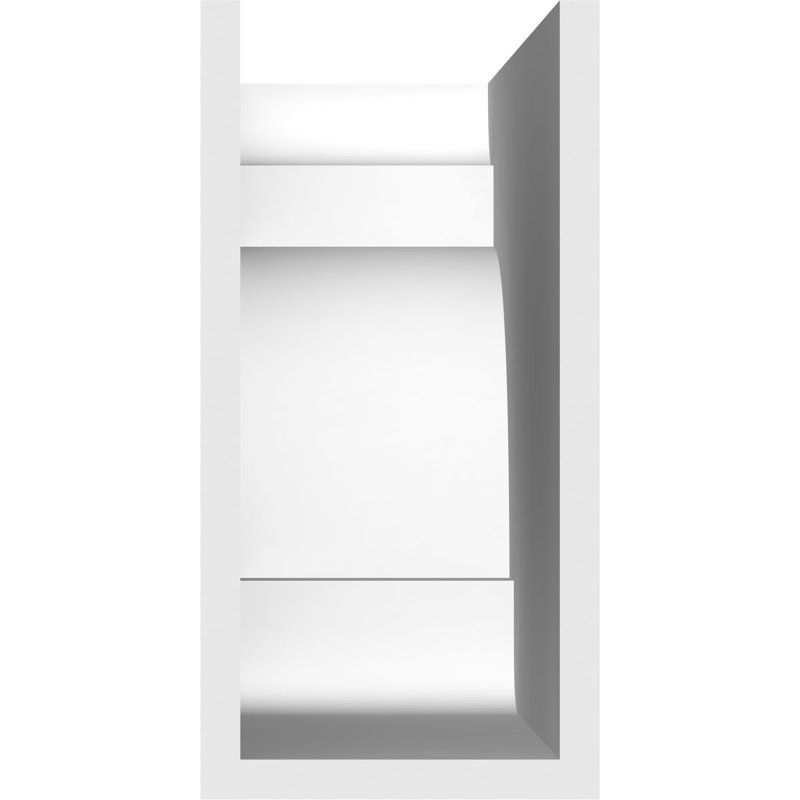 Queue de chevron standard en PVC de qualité architecturale New Brighton, H 10 po x l 5 po x P 20 po