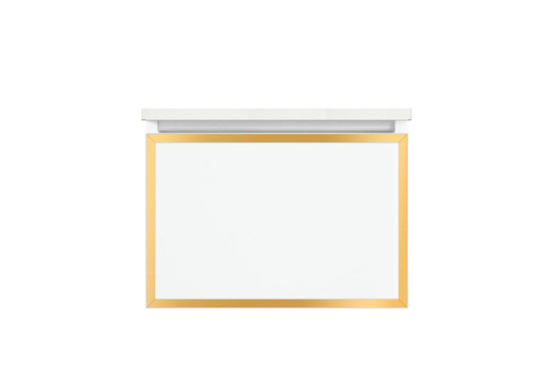 Profiles Framed 24" Bathroom Vanity Base Only, Yes, Tip Out Drawer, Beach/Polished Nickel