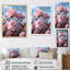 «Pink Flowers Pastel Elegance I», art mural sur toile à motif floral-368783585-368783599