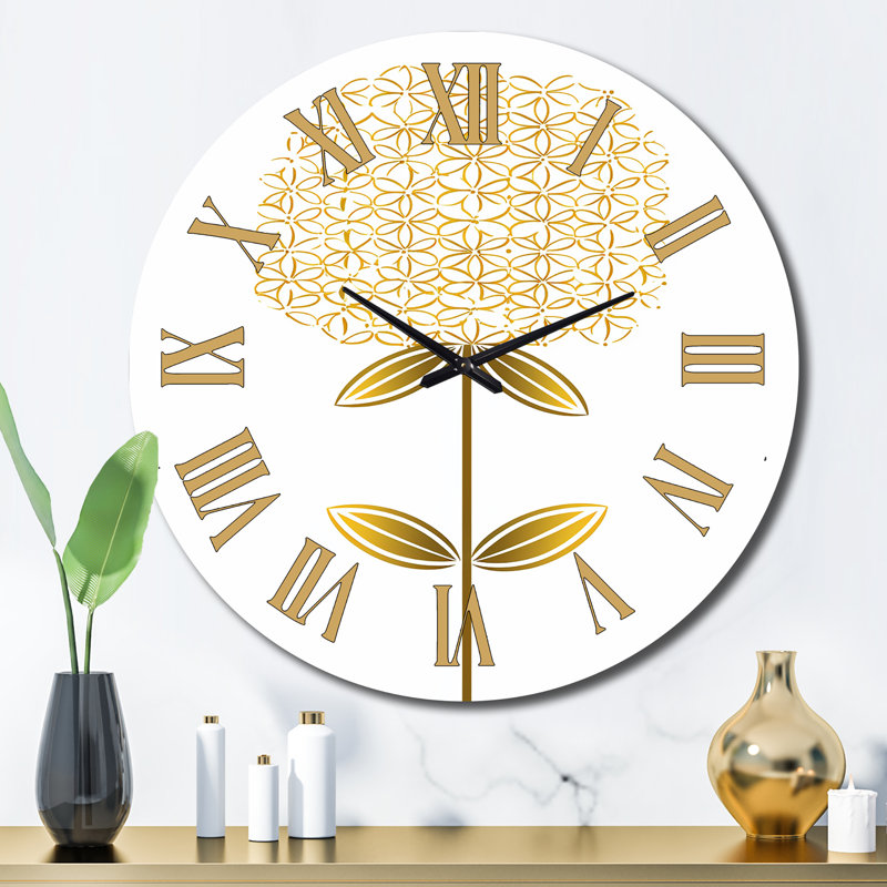 Horloge murale florale, Grand