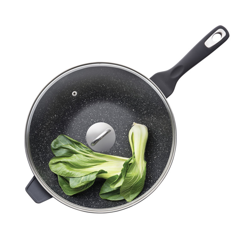 Cuisine::pro® GRANITE Wok with Lid 5.1 Qt.