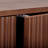 Modern Linen Cabinet 2 Doors & 3 Drawers With Fluted Wood Fronts Accent for Bathroom Storage Organization-245785030
