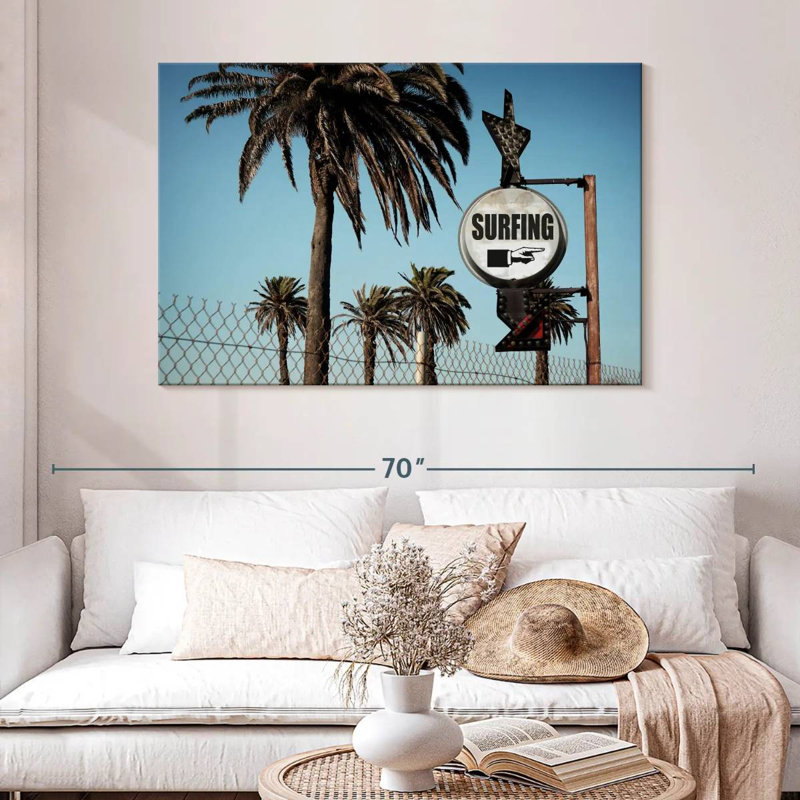 Signe de spot de surf Senne, H 32 po x l 48 po