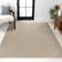 Wanneroo High-Low Minimalist Scandi Striped Beige/Cream Indoor/Outdoor Rug