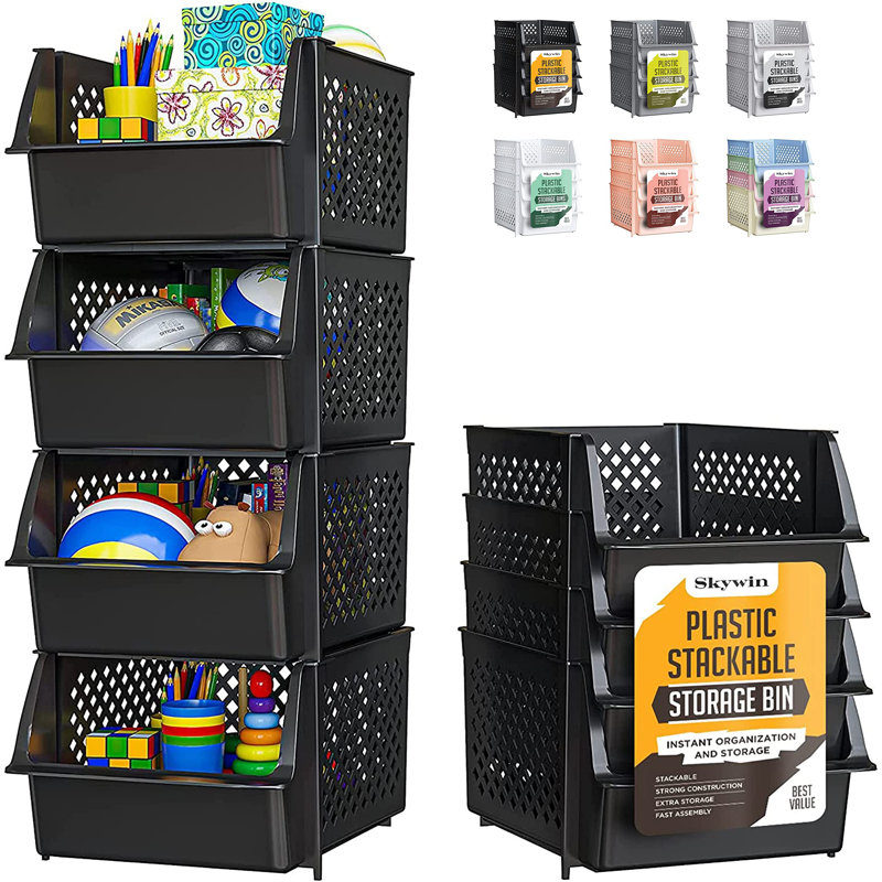 Rebrilliant Plastic Bin, Black
