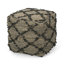 Pouf carré géométrique 16 po