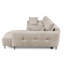 Bairo 3 Seater Fabric Reclining Chaise End Sofa-502604889-502604891