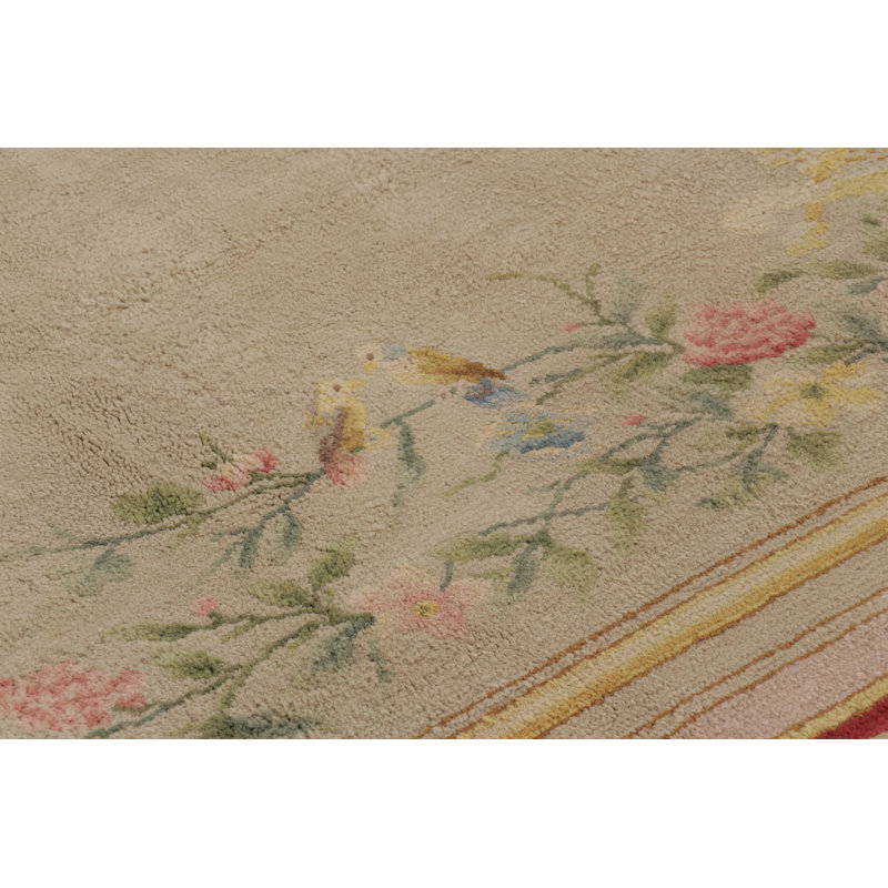 Oversized Antique 20Th Century French Savonnerie Rug With Florals - Rug & Kilim