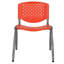 Chaises de vestibule empilables en plastique avec dossiers perforés Oliverson-848270541-809560534