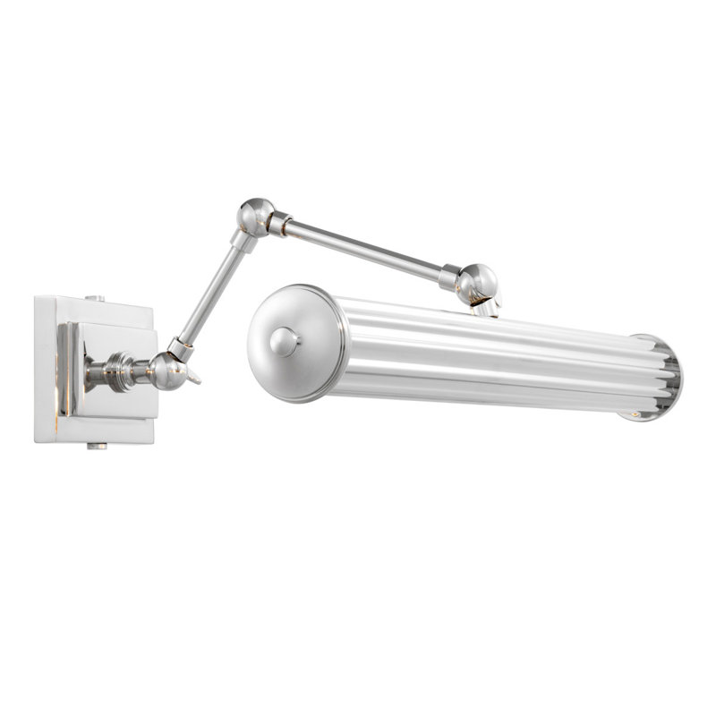 Luca Swing Arm Sconce, Nickel