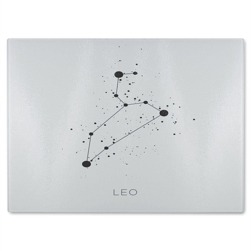 Star Constellation Zodiac Leo Dining Glass Chopping Board