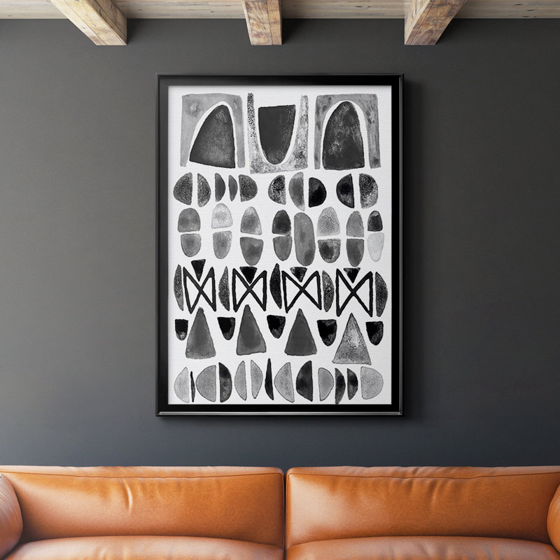 «Gray Arches I», reproduction encadrée de qualité supérieure - prête à être accrochée, H 42,5 po x l 30,5 po, Pas de tapis