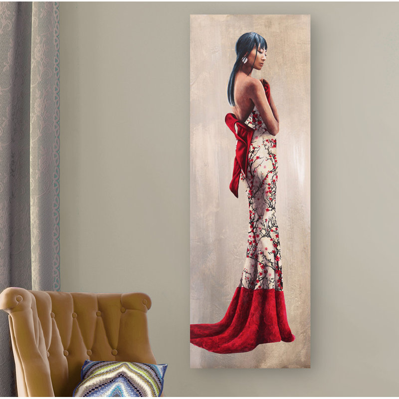 Princess Of Asia by Sonya Duval - Wrapped Canvas Painting, 100cm H x 35cm W x 4cm D