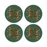 Leopard Seeing Double Pebble 16" Vinyl Placemat