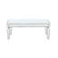 Table basse en miroir, table basse rectangulaire en verre