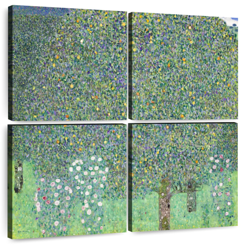 Harnek Rosebushes Under The Trees 1905