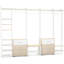68"-96" Closet Organizer With 6-Drawers,4 Clothing Rack-1256370279