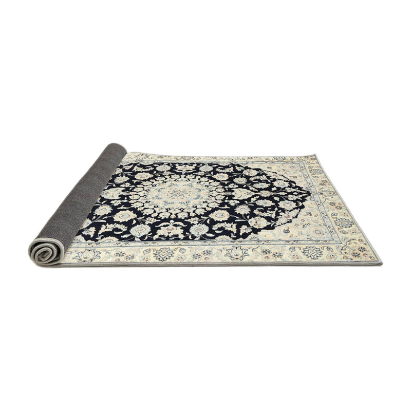 Tapis bleu / gris Deschamp, Rond 7 pi