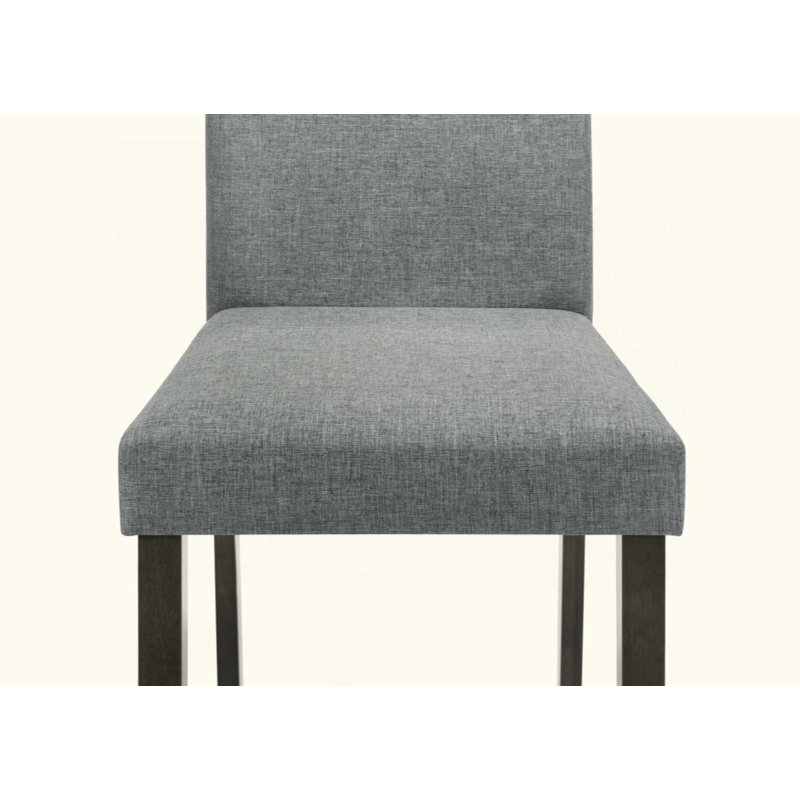 Ensemble de 4 chaises rembourrées en tissu de style contemporain