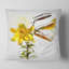 Tige de tulipe jaune avec feuilles - coussin à imprimé floral-30744443-30744440