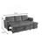 77'' Upholstered Sleeper Sofa-392543628