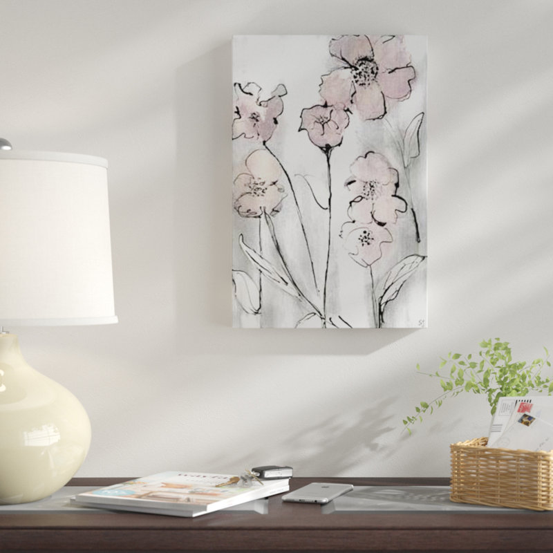 «Wildflowers II», reproduction sur toile, H 26 po x l 18 po x P 1,5 po, Pas de tapis, Toile tendue