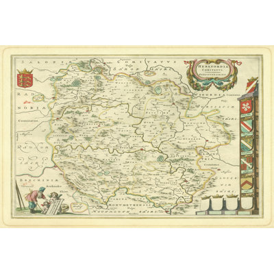 Herefordia Map by Elizabeth St. Hilaire - Wrapped Canvas Print