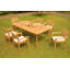 Loehr Outdoor 11 - Piece Teak Dining Set-1829138031-1829138034